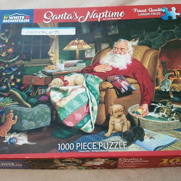 White Mountain Santa's Naptime puzzle - Picture 1 of 6